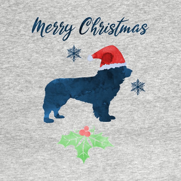 Santa Newfoundland Dog - Christmas Newfie by TheJollyMarten